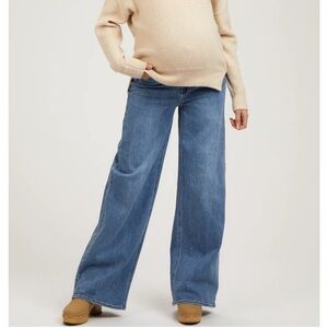 PinkBlush Maternity Jean Blue Wide Leg